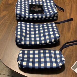 BumbleBella by Jill Martin Set of 3 Canvas Pouches w/ Leak Proof Lining